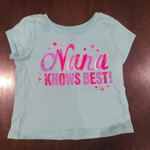 🌟5/$25 Nana Knows Best T-Shirt Size 9-12 Months